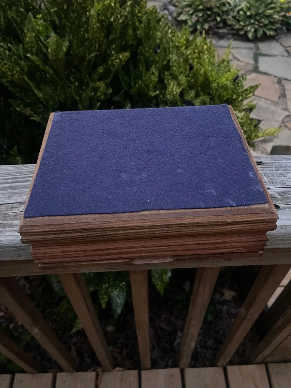 Vintage Handmade Wood Keepsake Jewelry Box